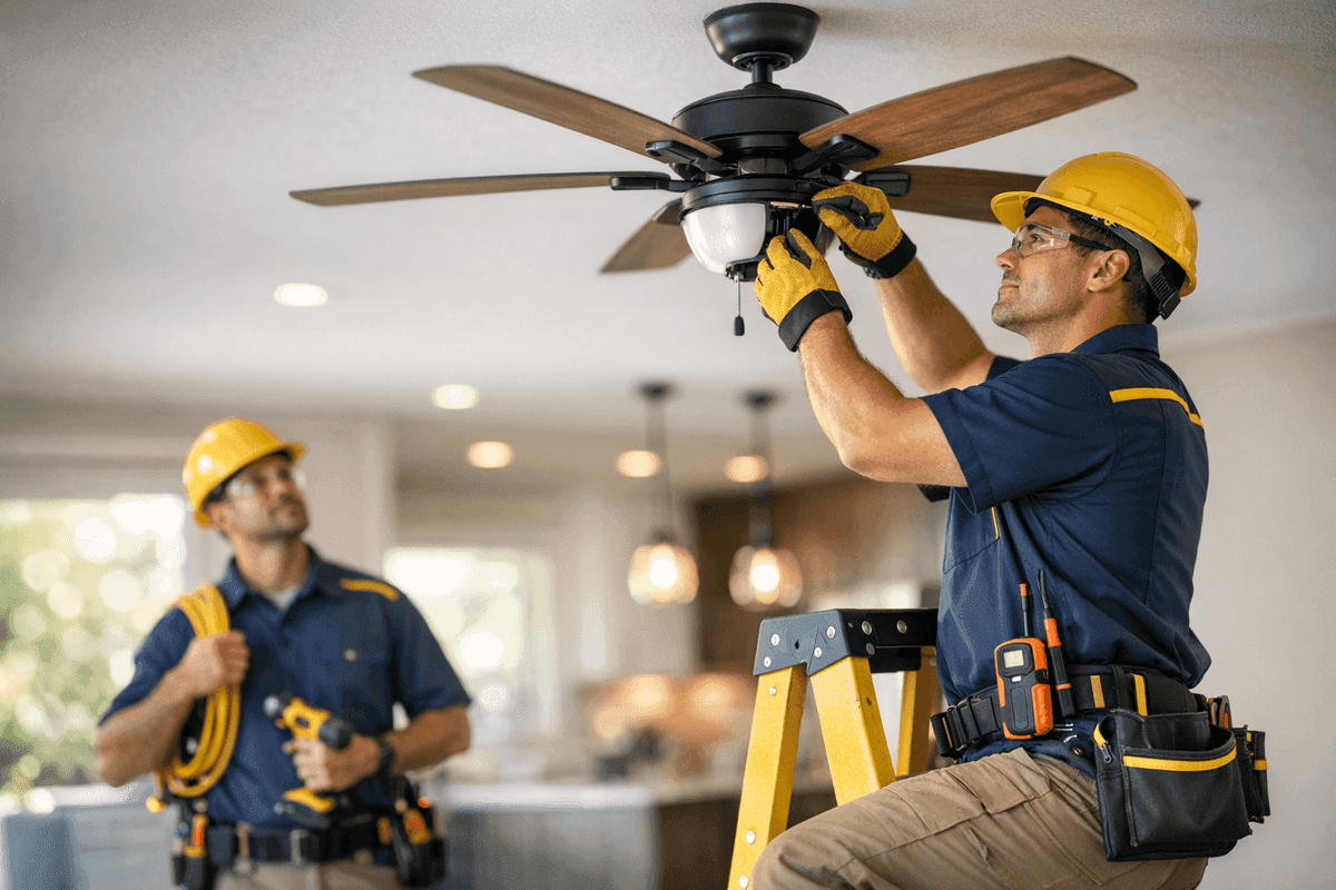 Ceiling Fans service by Lighteq Electric
