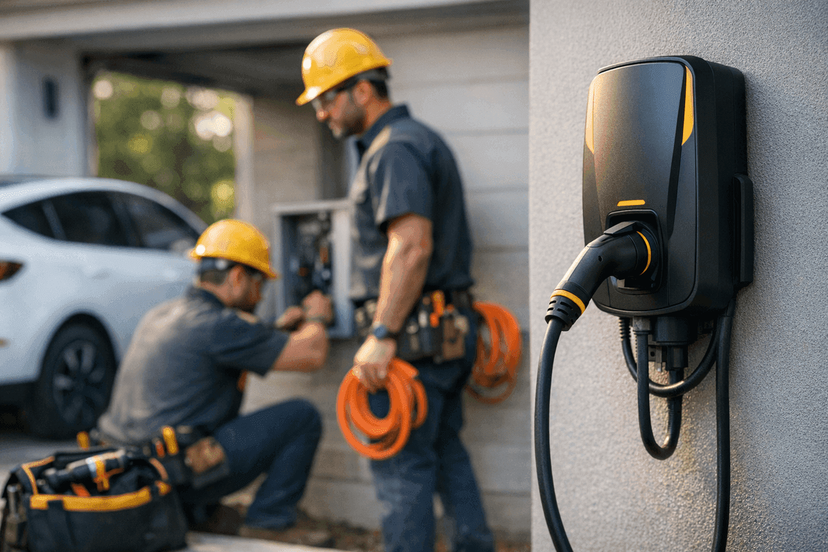 EV Chargers service by Lighteq Electric