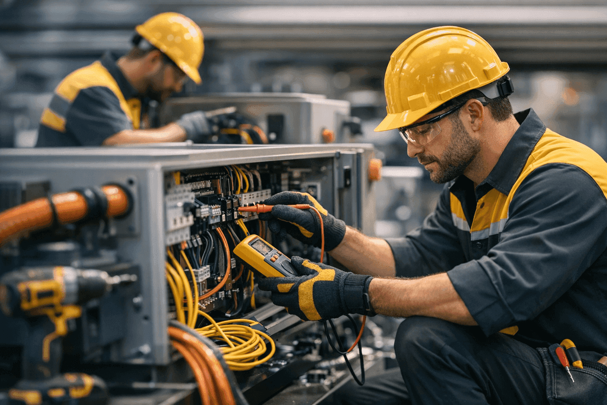 Machine Wiring service by Lighteq Electric