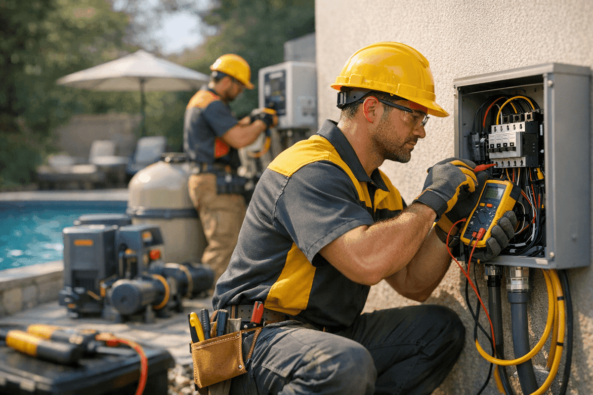 Pool & Spa Electrical service by Lighteq Electric