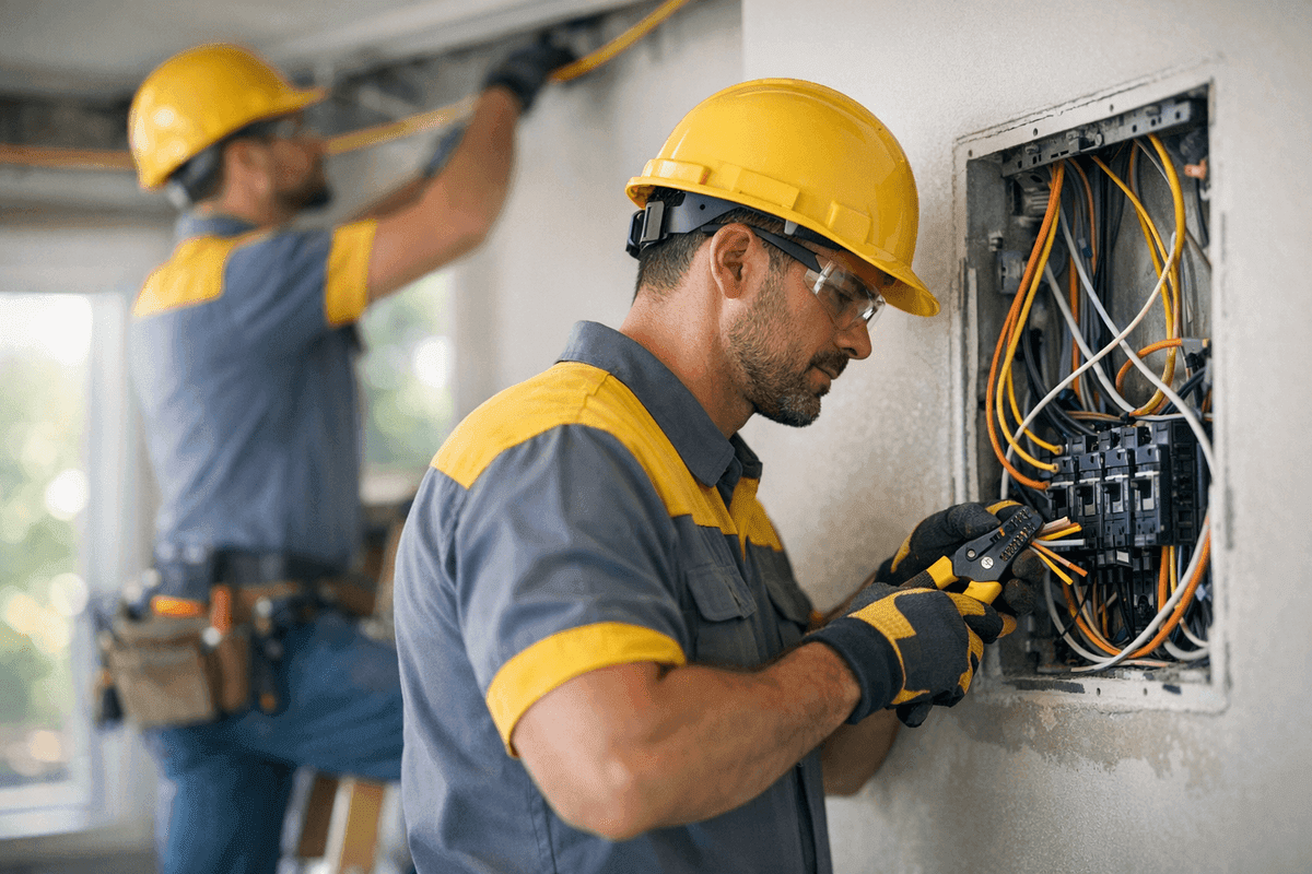 Rewiring service by Lighteq Electric